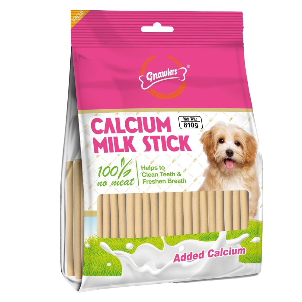 Gnawlers Calcium Milk Stick Dog Treat