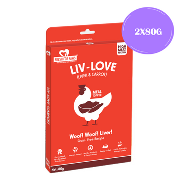 Fresh For Paws Chicken Liver & Carrot Liv Love Supplement for Dogs