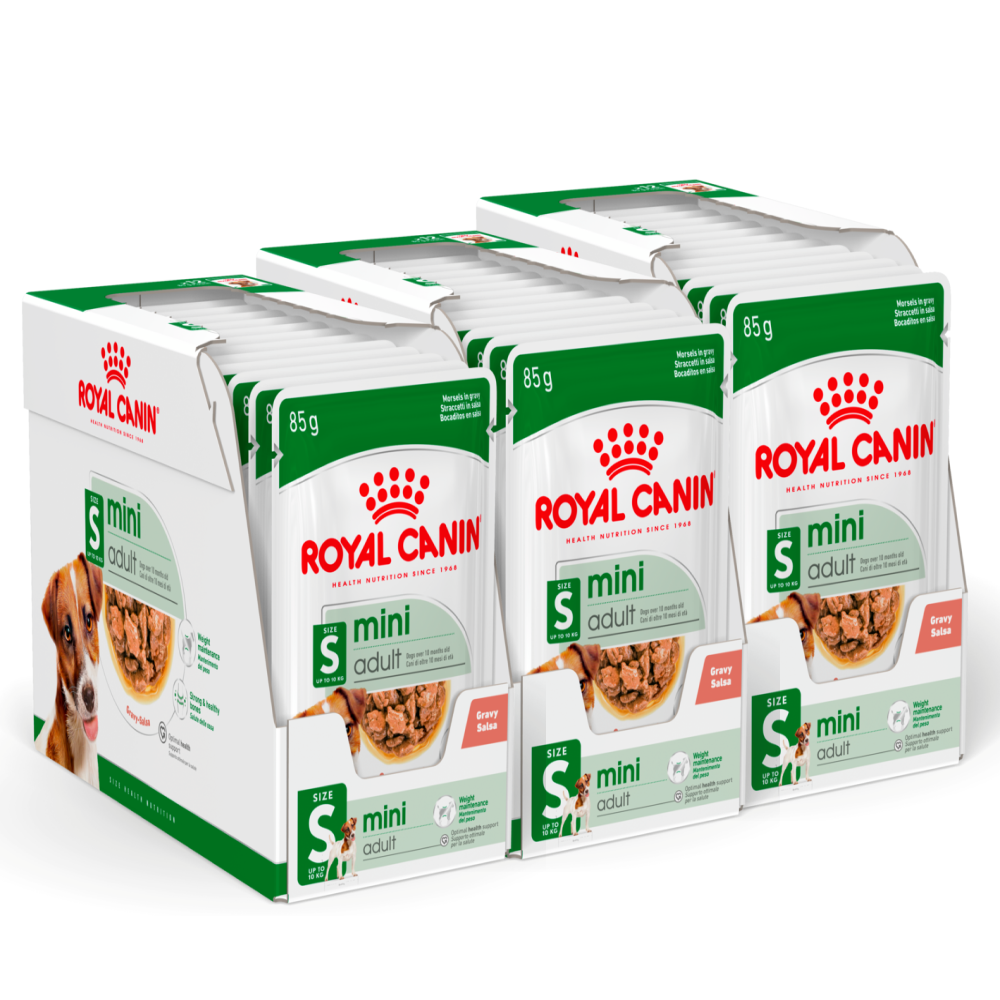 Royal Canin Mini Adult Gravy Dog Wet Food Dogs-Wet Food Royal Canin 36x85g