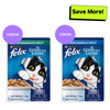 Purina Felix with Mackerel in Jelly and Sardine with Jelly Adult Cat Wet Food Combo Cats-Wet Food Felix 24x85g