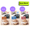 Sheba Skipjack & Salmon Fish, Maguro & Bream and Fish with Sasami Flake Premium Cat Wet Food Combo Cats-Wet Food Sheba 72x35g