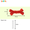 Skatrs Bone Shaped Rope Chew Toy for Dogs and Cats (Red) Both-Toys Skatrs