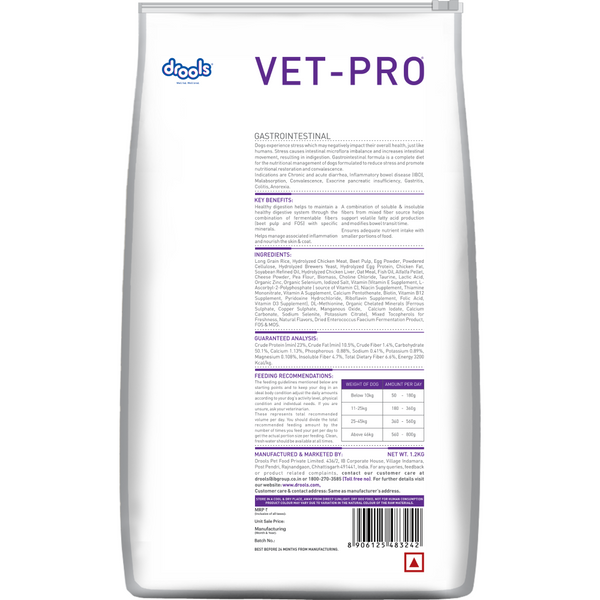 Drools VET PRO Gastrointestinal Adult Dog Dry Food