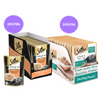 Sheba Chicken With Tuna In Gravy and Fish with Dry Bonito Flake Premium Cat Wet Food Combo Cats-Wet Food Sheba 28x70g + 24x35g
