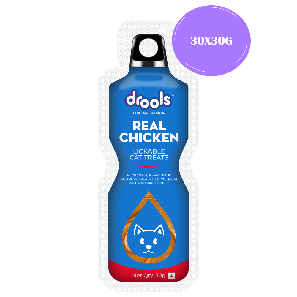Drools Real Chicken Creamy Lickable Cat Treats Cats-Treats & Others Drools 30x30g