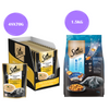 Sheba Tuna Pumpkin & Carrot In Gravy Rich Premium Adult Fine Cat Wet Food and Salmon Flavour Irresistible All Life Stages Cat Dry Food Combo Exclusive Combo Sheba
