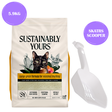 Sustainably Yours Multi Cat Unscented Large Grains Cat Litter