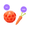 Skatrs Rubber Squeezy Ball Toy for Dogs and Cats (Orange) Both-Toys Skatrs