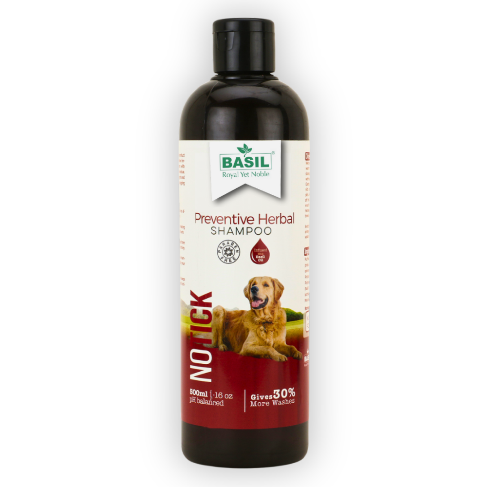 Basil Herbal No Ticks Dog Shampoo