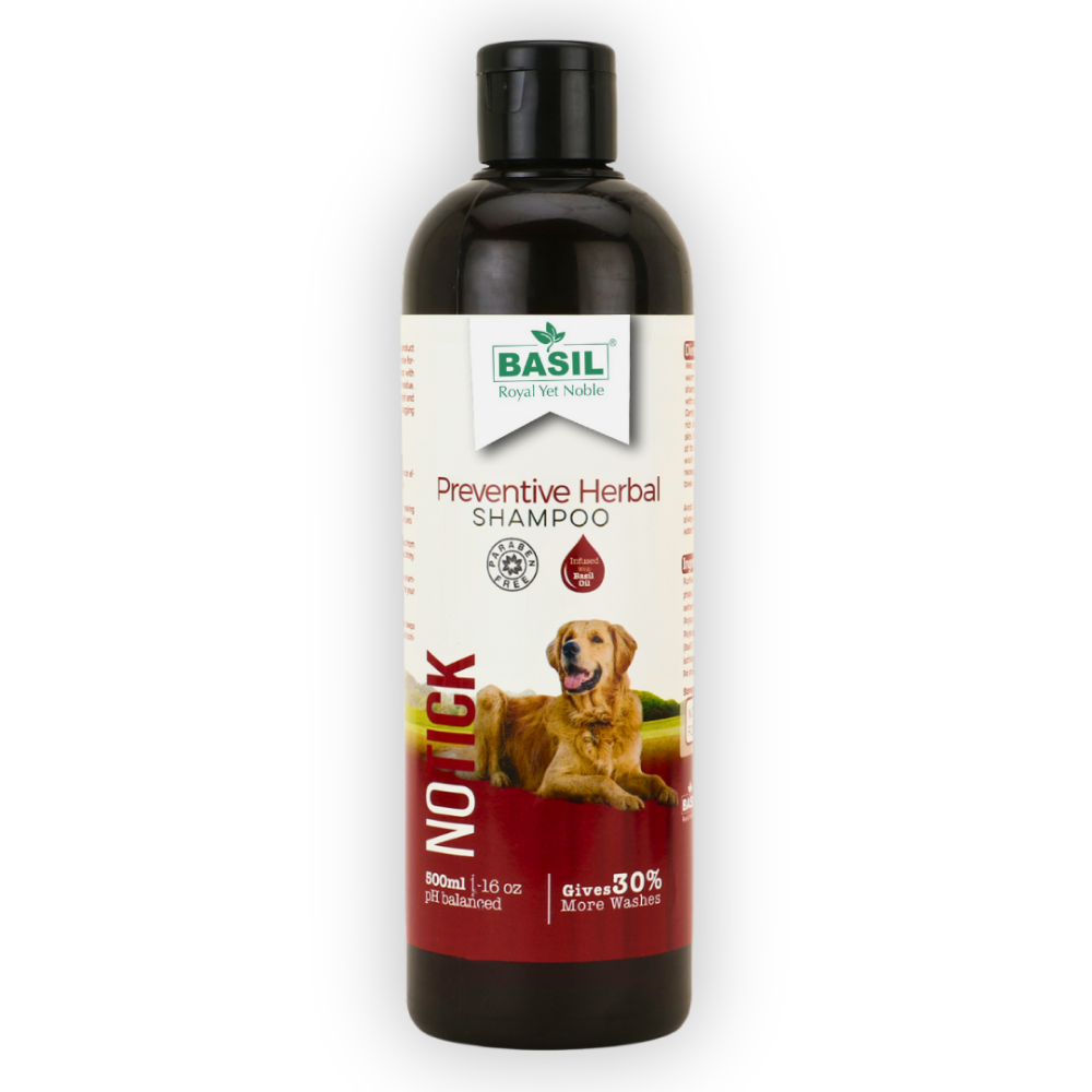Basil Herbal No Ticks Dog Shampoo Dogs-Grooming Supplies Basil