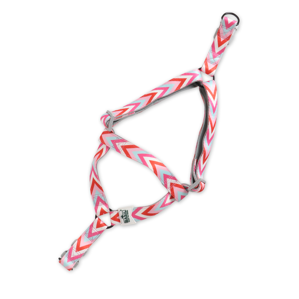 Basil Printed Adjustable Harness for Dogs (Pink)