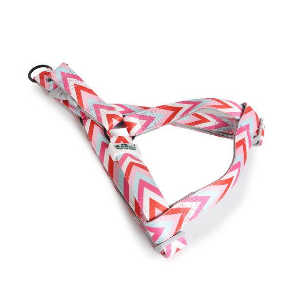 Basil Printed Adjustable Harness for Dogs (Pink)