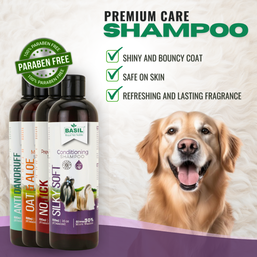 Basil Silky Soft Conditioning Dog Shampoo Dogs-Grooming Supplies Basil