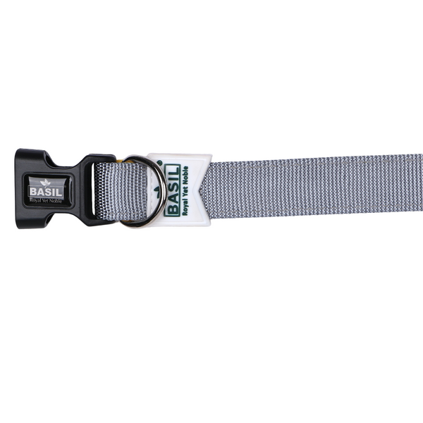 Basil Nylon Padded Collar for Dogs (Black)