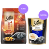 Sheba Chicken Loaf Rich Premium Adult Fine Wet Food and Chicken Flavour Irresistible All Life Stage Cat Dry Food Combo Exclusive Combo Exclusive Combo 56x70g+400g