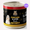 Dog Meal Chicken and Liver Meals Dog Wet Food Dogs-Wet Food Dog Meal 4x200g