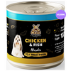 Dog Meal Chicken and Fish Meals Dog Wet Food Dogs-Wet Food Dog Meal 4x200g