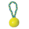 Zeus Rope Ball Tug with Single Hand Loops Toy for Dogs (Yellow) Dogs-Toys Zeus 22cm