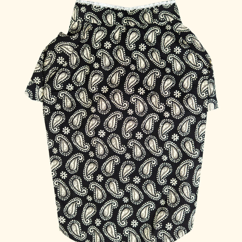 Pet Set Go Heritage Cotton Shirt for Dogs (Black) Dogs-Clothing & Accessories Pet Set Go Dropship