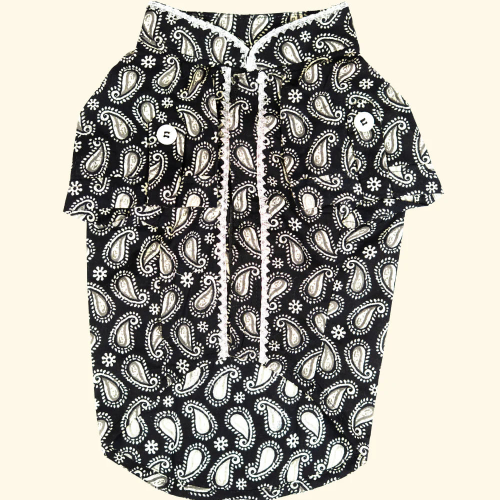 Pet Set Go Heritage Cotton Shirt for Dogs (Black)