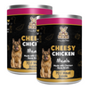 Dog Meal Cheesy Chicken and Chicken & Egg Meals Dog Wet Food Combo Dogs-Wet Food Dog Meal 2x425g