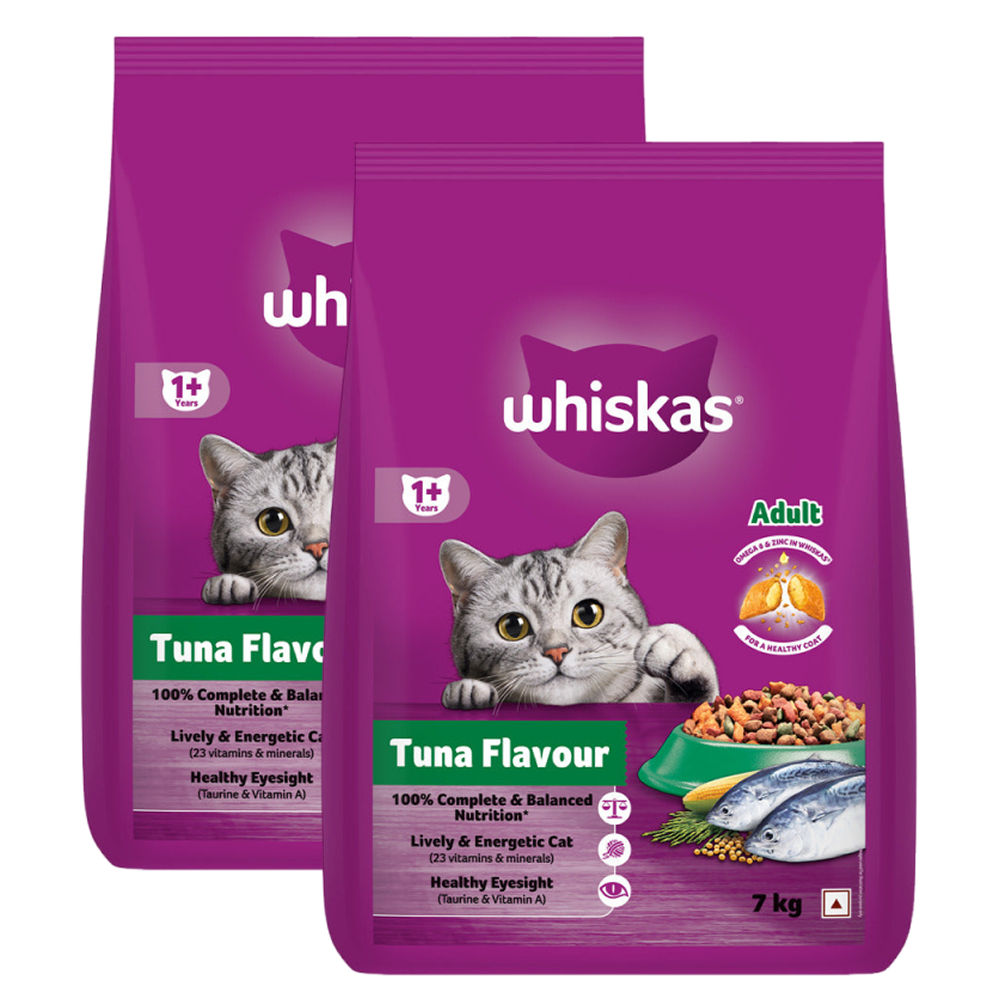 Whiskas Tuna Flavour Adult Cat Dry Food Cats- Dry food Whiskas 14kg (2x7kg)
