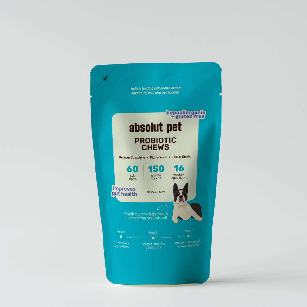 Absolut Pet Probiotics Hypoallergenic Gut Health Dog Supplement Dogs-Health & Wellness Absolut Pet 60pcs