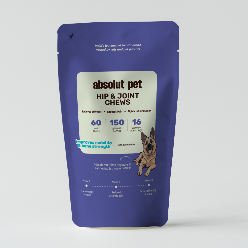 Absolut Pet Hip and Joint Care Dog Supplement Dogs-Health & Wellness Absolut Pet 60pcs
