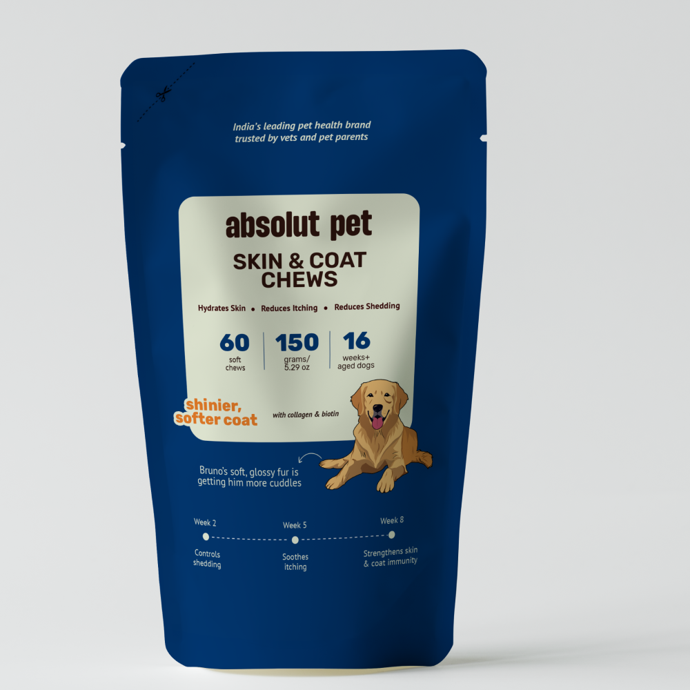 Absolut Pet Skin & Coat with Collagen and Biotin Dog Supplement Dogs-Health & Wellness Absolut Pet 60pcs