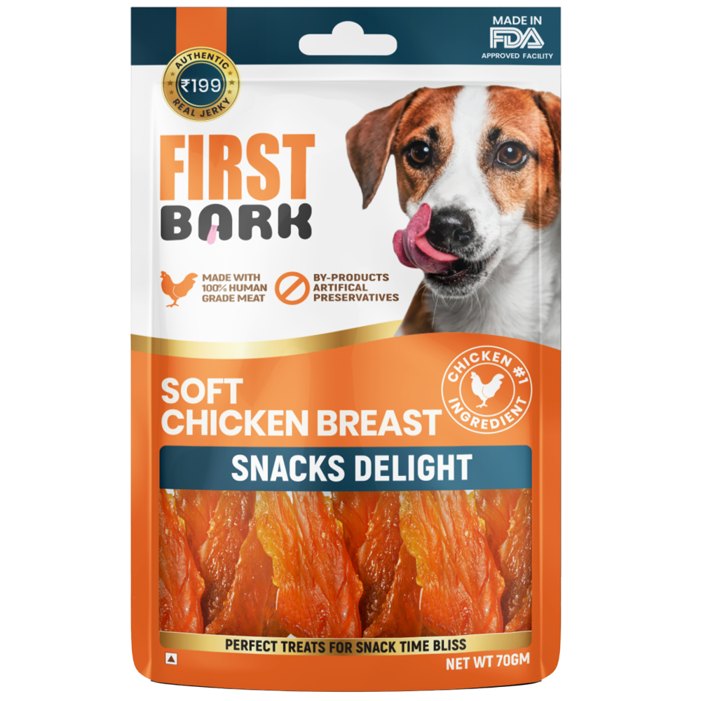 First Bark Soft Chicken Breast Dog Treat Dog Treats + Others First Bark 70g