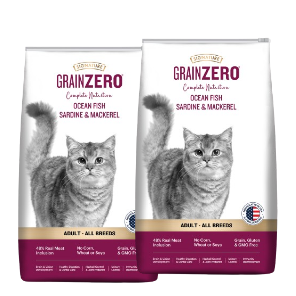 Signature Grain Zero Ocean Fish, Sardine and Mackerel Adult Cat Dry Food