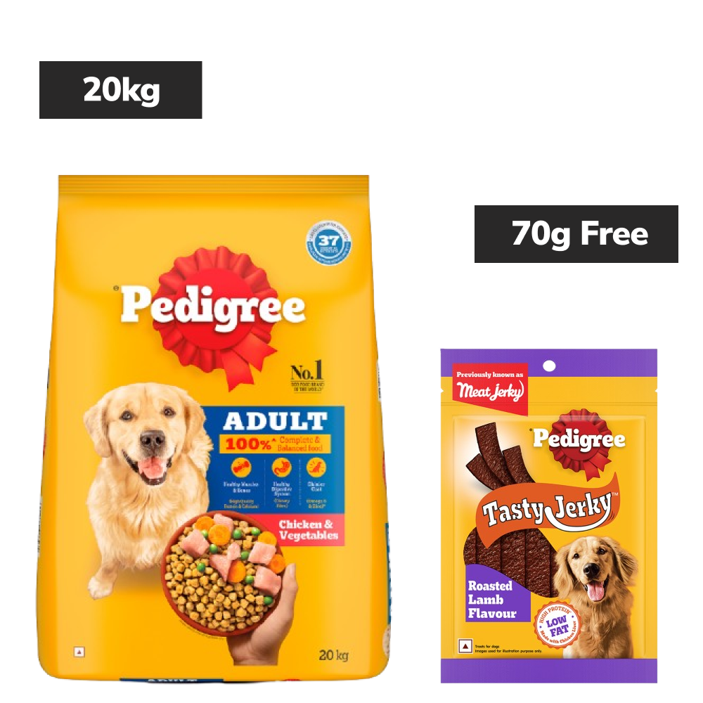 Pedigree Chicken and Vegetables Adult Dog Dry Food