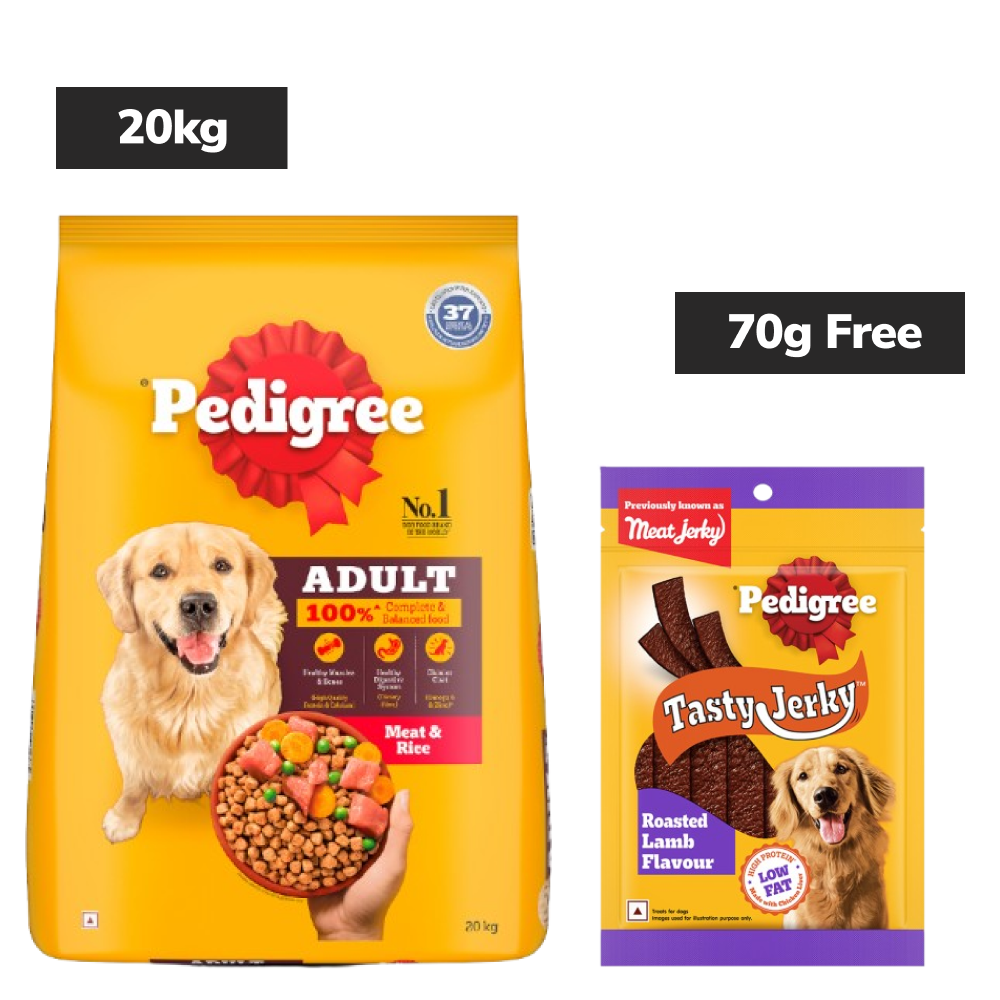 Pedigree Meat & Rice Adult Dog Dry Food