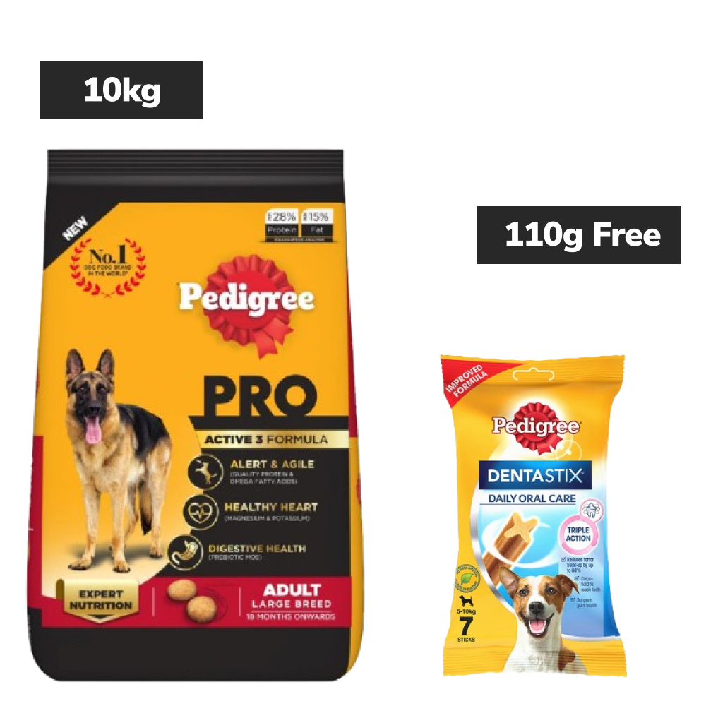 Pedigree PRO Expert Nutrition Active Adult (18 Months Onwards) Large Breed Dog Dry Food