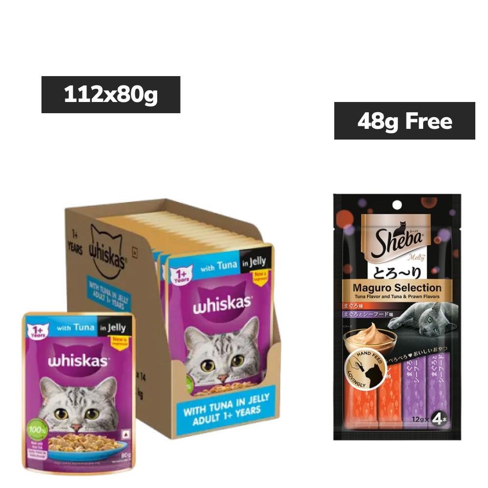 Whiskas Tuna in Jelly Meal Adult Cat Wet Food