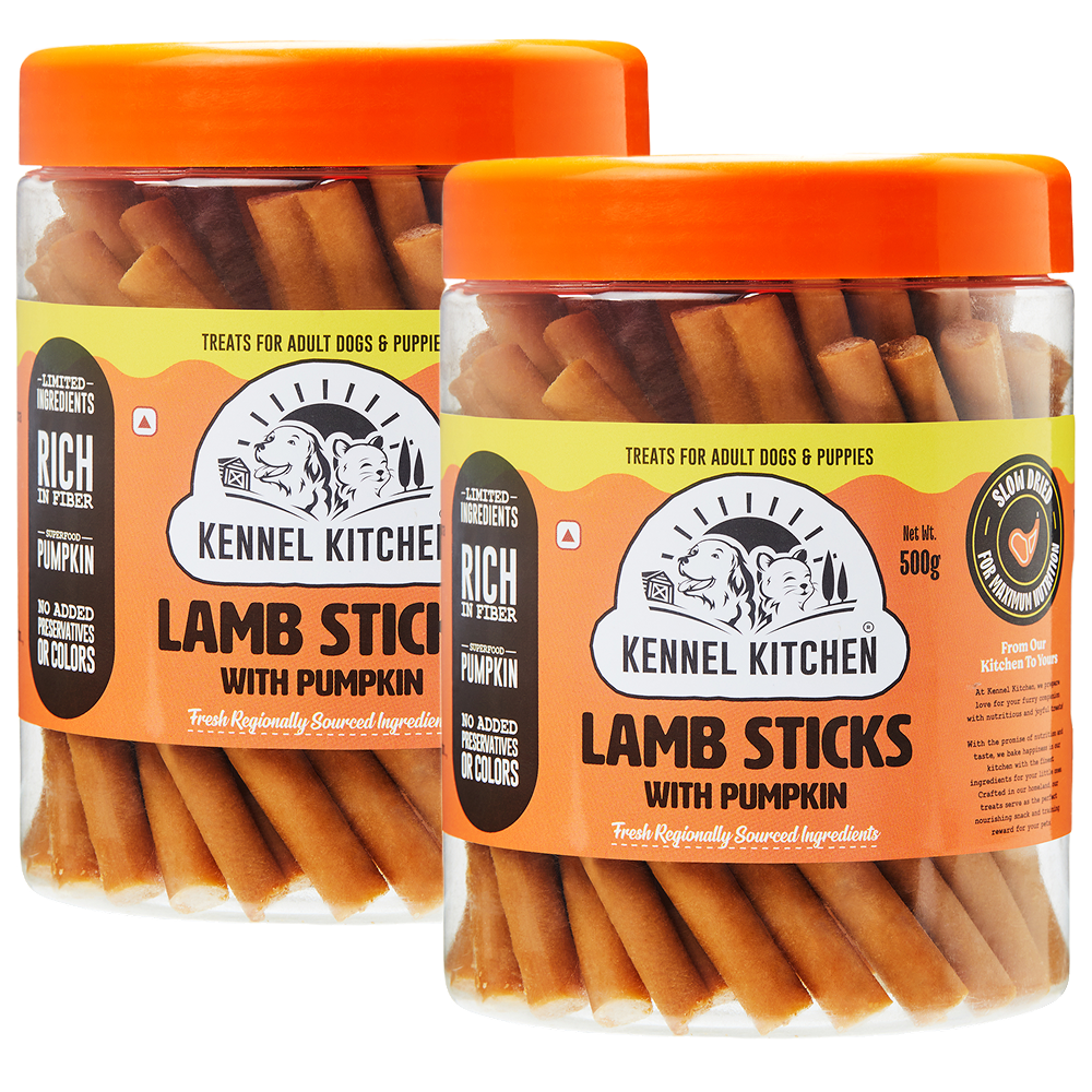 Kennel Kitchen Lamb Sticks with Pumpkin Stick Dog Treats Dog Treats + Others Kennel Kitchen 2x500g