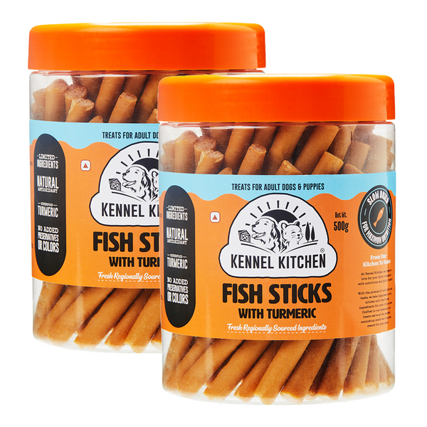 Kennel Kitchen Fish Sticks with Turmeric Dog Treats