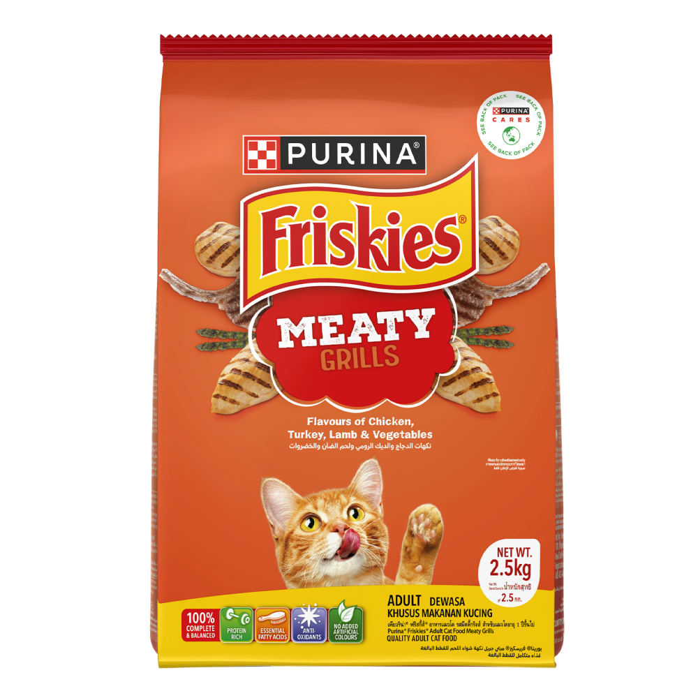 Friskies Meaty Grills Adult Cat Dry Food Cats- Dry food Friskies 2.5kg