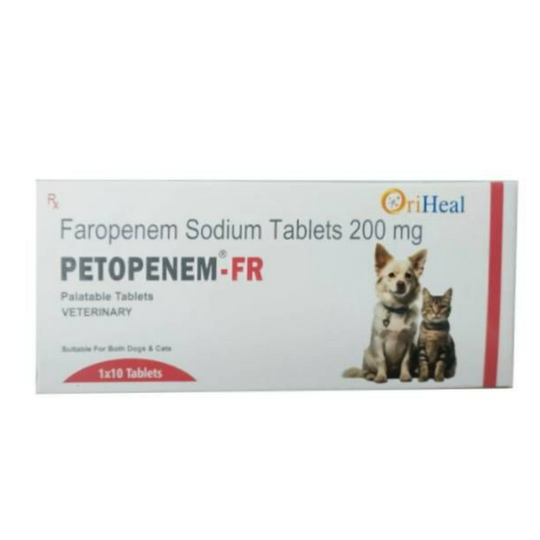 Oriheal Petopenem FR 200mg Tablet (Faropenem Sodium) for Dogs and Cats