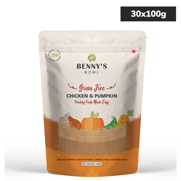 Bennys Bowl Chicken and Pumpkin Dog Fresh and Wet Food