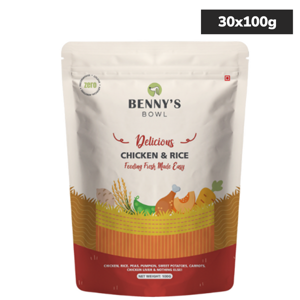 Bennys Bowl Chicken and Rice Dog Fresh and Wet Food