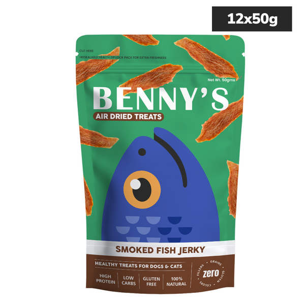 Bennys Bowl Smoked Fish Jerky Dog Treats