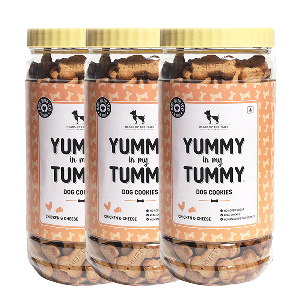 HUFT Yummy in my Tummy Chicken and Cheese Cookies Dog Treats Dog Treats + Others Heads Up for Tails