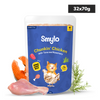Smylo Chicken, Tuna and Rosemary Fresh and No Preservative Adult Cat Wet Food Cats-Wet Food Smylo 32x70g
