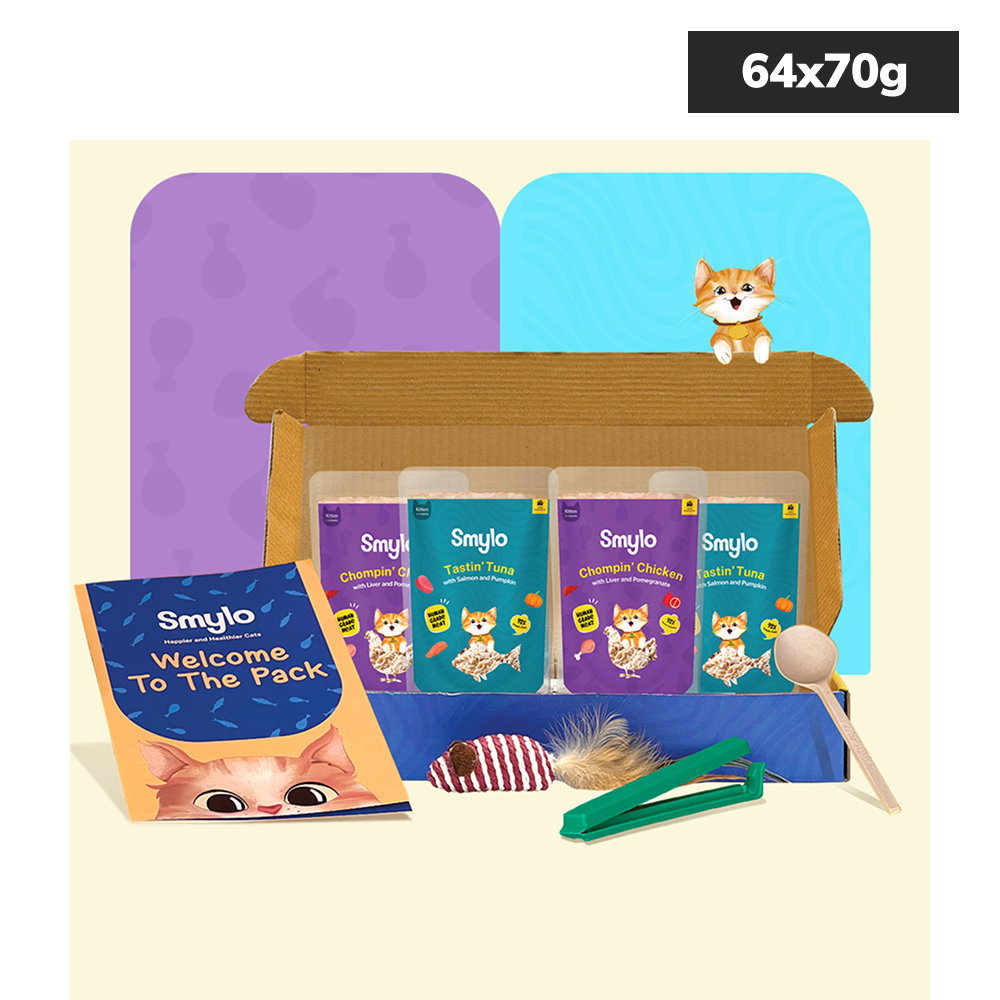 Smylo Trial Box Tuna and Chicken Fresh and No Preservative Kitten Cat Wet Food Cats-Wet Food Smylo