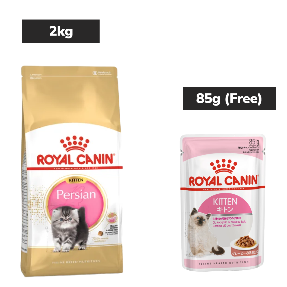 Royal Canin Persian Kitten Cat Dry Food Cats- Dry food Royal Canin 2kg+85g (Wet Free)