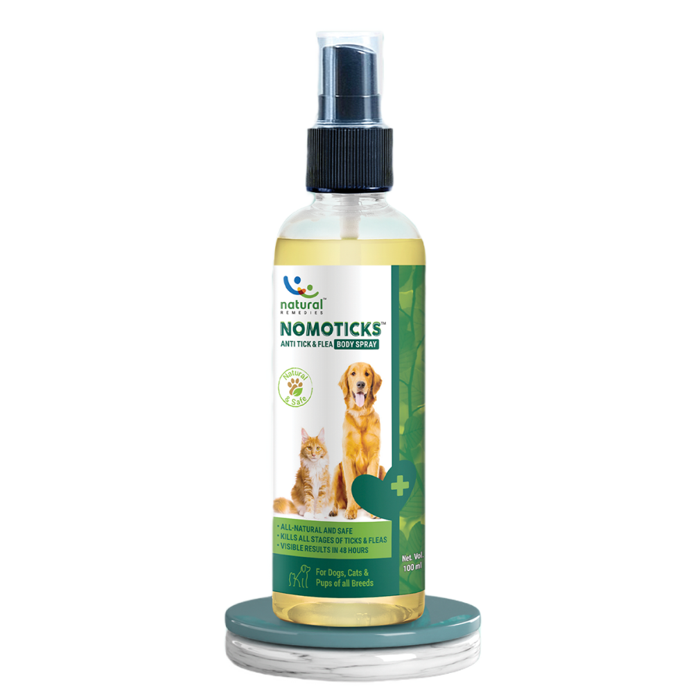 Natural Remedies Nomo Ticks Home Spray for Dogs and Cats Both-Health & Wellness Natural Remedies 175mL