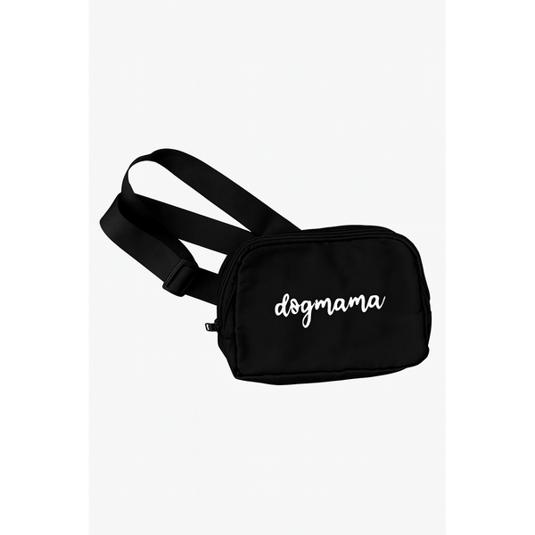 Talking Dog Club Dog Mama Waist Pouch Carry All Tote Bag for Women (Black)
