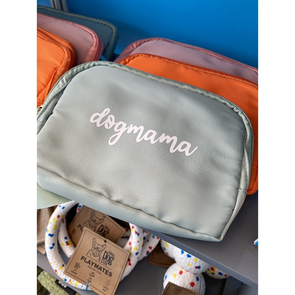 Talking Dog Club Dog Mama Waist Pouch Carry All Tote Bag for Women (Sage Green)
