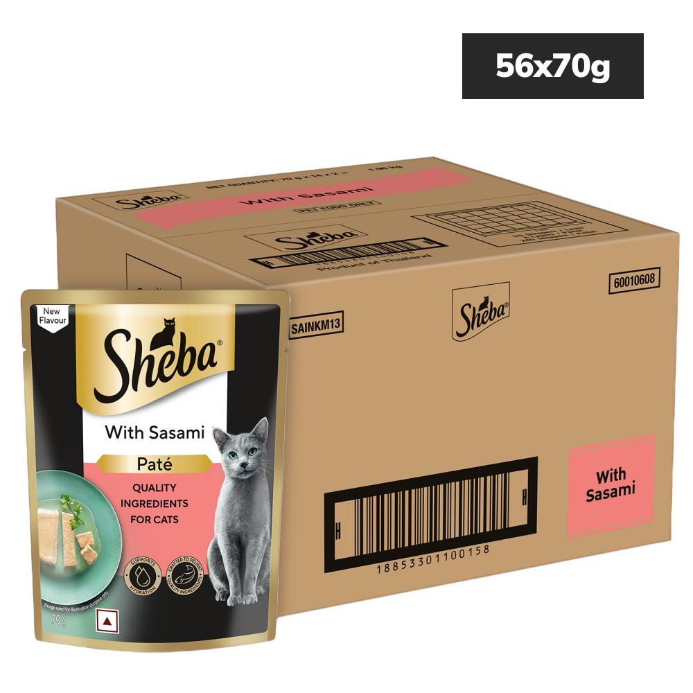 Sheba Sasami Pate Rich Premium Adult Fine Cat Wet Food Cats-Wet Food Sheba